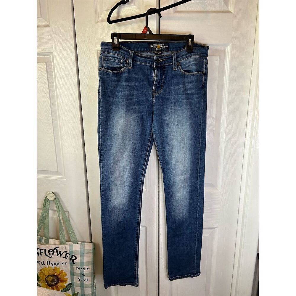 Lucky Brand Women's Blue Jeans Size 6 Brooke Straight Medium Wash Stretc…
